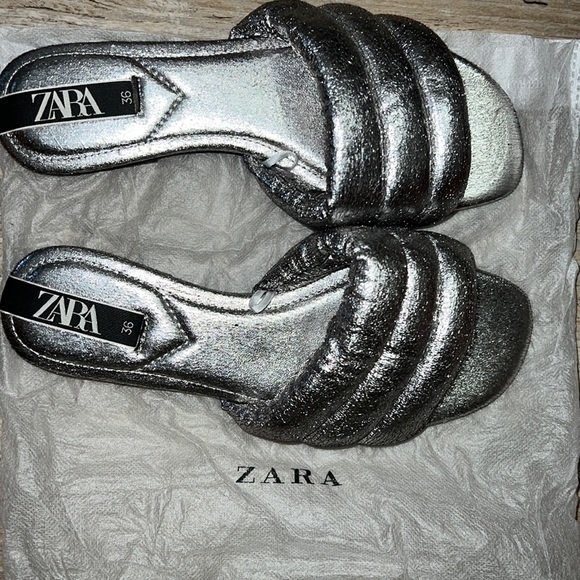 Zara straw sandals cheap